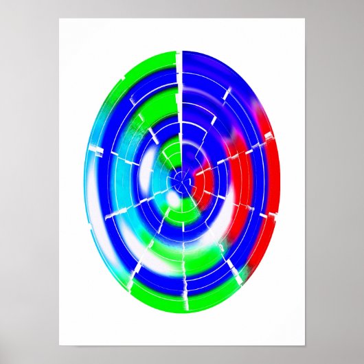 Ovale doolhof poster (Voorkant)