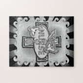 Ovale duiven verpleegkundige legpuzzel (Horizontaal)