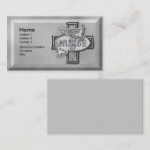 Ovale duiven verpleegkundige visitekaartje (Voorkant / Achterkant)