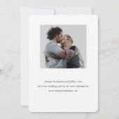 Ovale fantasierand save the date (Achterkant)