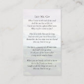 Ovale foto Golfbaan Begrafenis Memorial Kaart Contactkaartje (Achterkant)