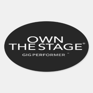 Ovale GP-sticker Sticker