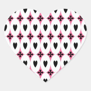 Ovale harten hart sticker