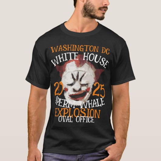 OVALE KAMER Potvis Explosie WITTE HUIS 2025 T-shirt (Voorkant)