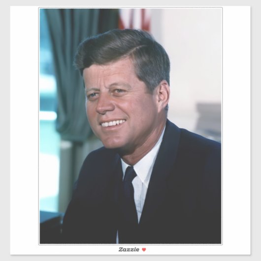 Ovale Kantoor President John Jack F. Kennedy Sticker (Vel)