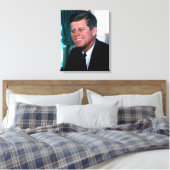 Ovale Kantoor van het President John F. Kennedy Canvas Afdruk (Insitu (Slaapkamer))
