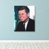 Ovale Kantoor van het President John F. Kennedy Canvas Afdruk (Insitu (Houten vloer))