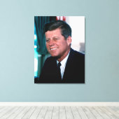 Ovale Kantoor van het President John F. Kennedy Canvas Afdruk (Insitu (Houten vloer))
