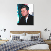Ovale Kantoor van het President John F. Kennedy Canvas Afdruk (Insitu (Slaapkamer))