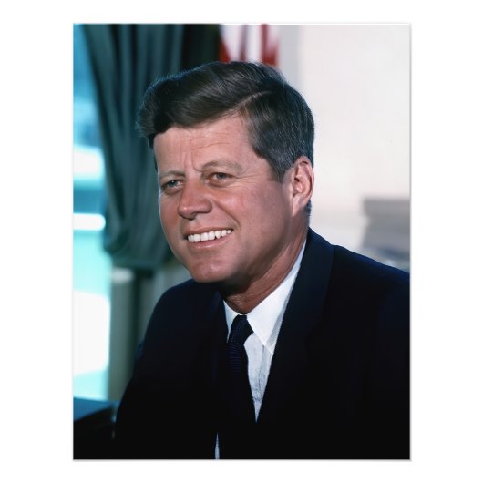 Ovale Kantoor van het President John F. Kennedy Foto Afdruk (Voorkant)