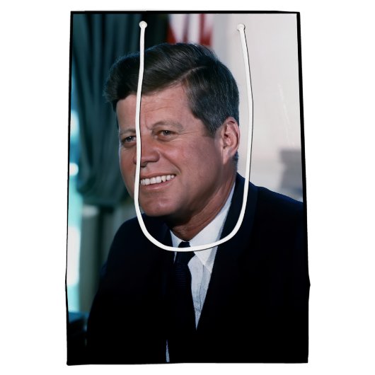 Ovale Kantoor van het President John F. Kennedy Medium Cadeauzakje (Achterkant)