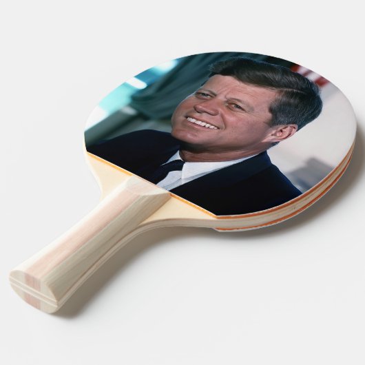 Ovale Kantoor van het President John F. Kennedy Tafeltennisbatje (Voorkant Gekanteld)