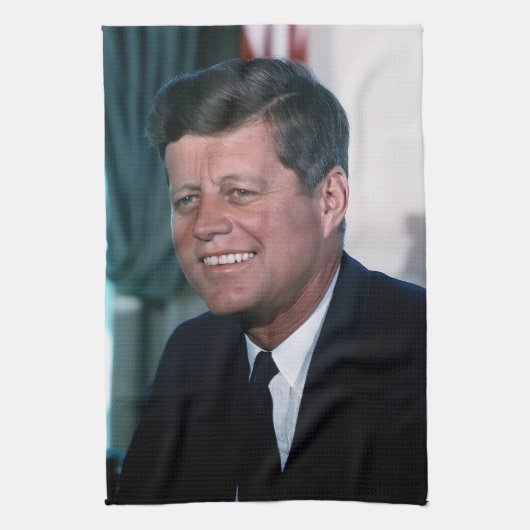 Ovale Kantoor van het President John F. Kennedy Theedoek (Verticaal)