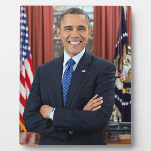 Ovale Kantoor VS 44e president Obama Barack  Fotoplaat (Voorkant)