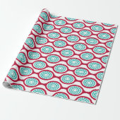 Ovale kettingen cadeaupapier (Uitgerold)