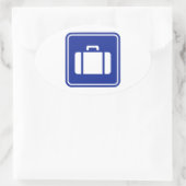 Ovale koffer sticker (Tas)