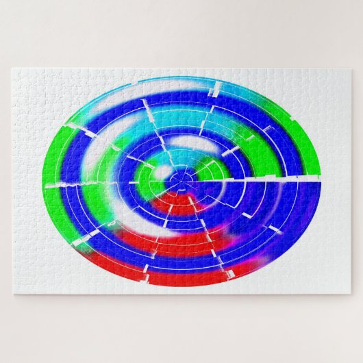 Ovale mazen legpuzzel (Horizontaal)