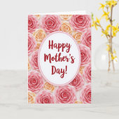 Ovale Moederdagkaart met Bloemen Kaart (Gele Bloem)