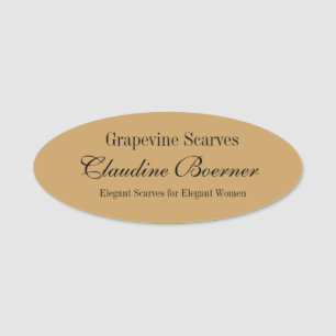  ovale naam tag-badge Crafter Magnetic Naamplaatje