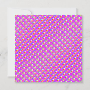 Ovale patroonkunst in gemengde kleuren helder mode kaart