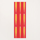 Ovale patroonkunst in gemengde kleuren helder mode yogamat (Achterkant)