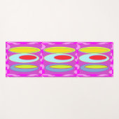 Ovale patroonkunst in gemengde kleuren helder mode yogamat (Voorkant (horizontaal))