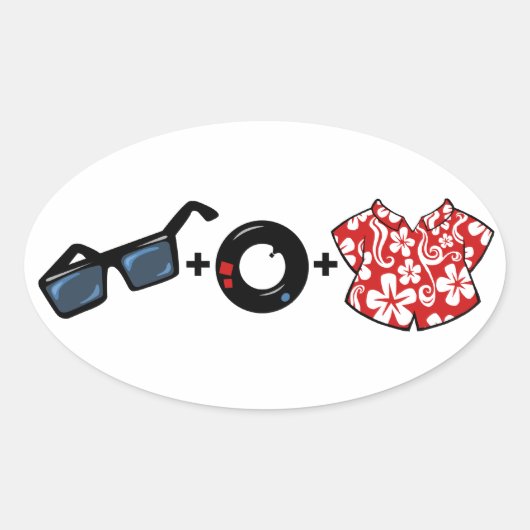 Ovale PB Wiskunde sticker (Voorkant)