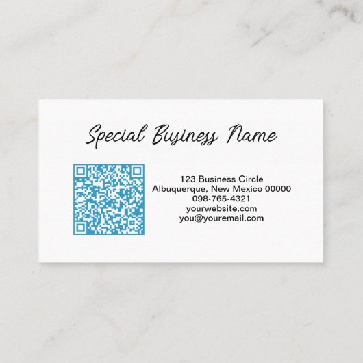 Ovale Photo Tree Heart Art bijpassende kleur QR-co Visitekaartje (Achterkant)