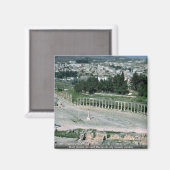 Ovale piazza, oude Decapolis stad Jarash, Jordanië Magneet (Voorkant / Achterkant)