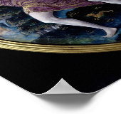 Ovale plaquette waarin Adam en Eva worden afgebeel Poster (Hoek)