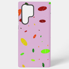 Ovale pret op roze samsung galaxy hoesje