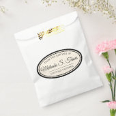 Ovale Rand Uit de Keuken van Favor Tassen Bedankzakje (Gezegeld)