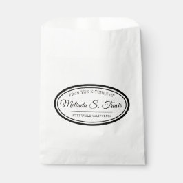 Ovale Rand Uit de Keuken van Favor Tassen Bedankzakje