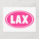 Ovale roze briefkaart (Voorkant)