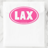 Ovale roze ovale sticker (Tas)