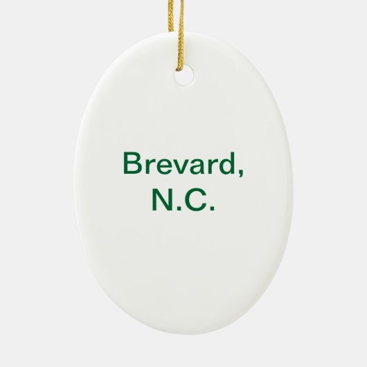 Ovale sierbloem - Brevard White Squirrel Keramisch Ornament (Achterkant)