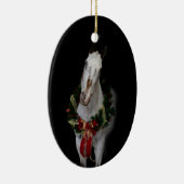 Ovale sierplant keramisch ornament (Rechts)