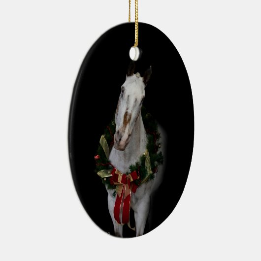 Ovale sierplant keramisch ornament (Rechts)