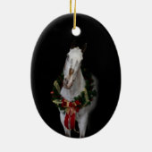 Ovale sierplant keramisch ornament (Achterkant)