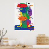 Ovale stad poster (Keuken)