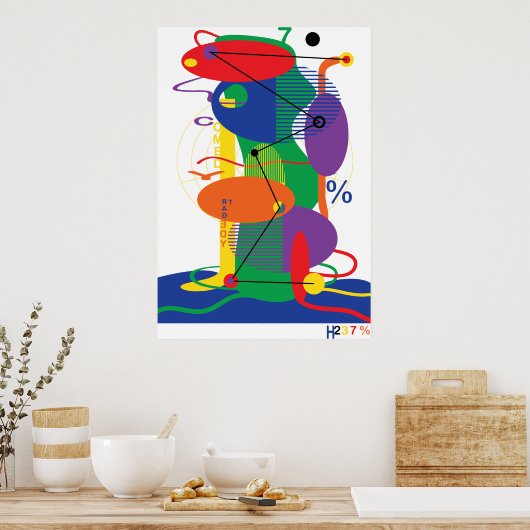 Ovale stad poster (Keuken)