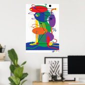 Ovale stad poster (Thuiskantoor)