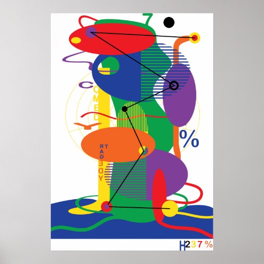 Ovale stad poster (Voorkant)