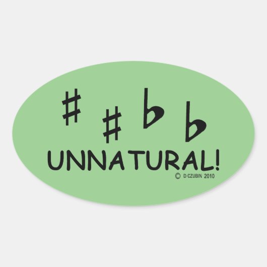Ovale Sticker (Voorkant)