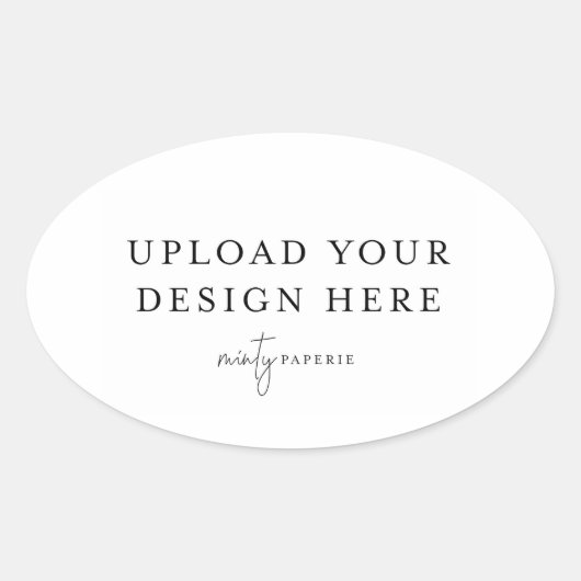 Ovale sticker - 11,4 cm x 6,9 cm (Voorkant)