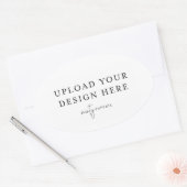 Ovale sticker - 11,4 cm x 6,9 cm (Envelop)