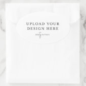 Ovale sticker - 11,4 cm x 6,9 cm (Tas)