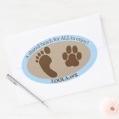 Ovale Sticker: LOOLAorg Ovale Sticker (Envelop)