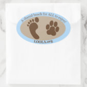 Ovale Sticker: LOOLAorg Ovale Sticker (Tas)