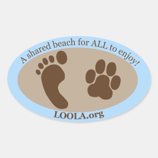 Ovale Sticker: LOOLAorg Sticker (Voorkant)